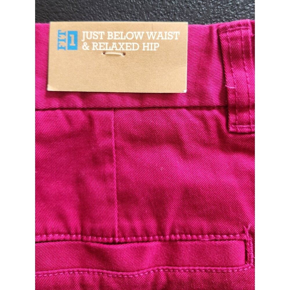 Merona Pants Just Below the Waist Relaxed Hip Dark Pink Womens Size 4 NEW NWT - Picture 8 of 9